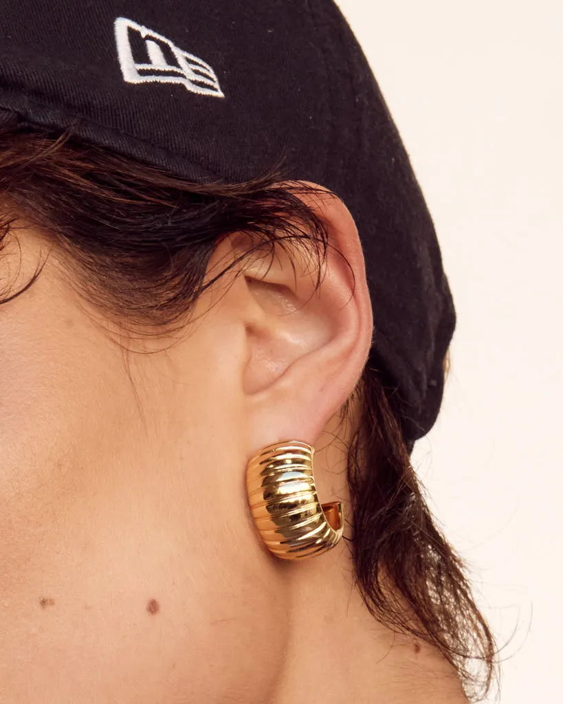 Remy Ridged Hoops sold by Luv Aj product image thumbnail 5