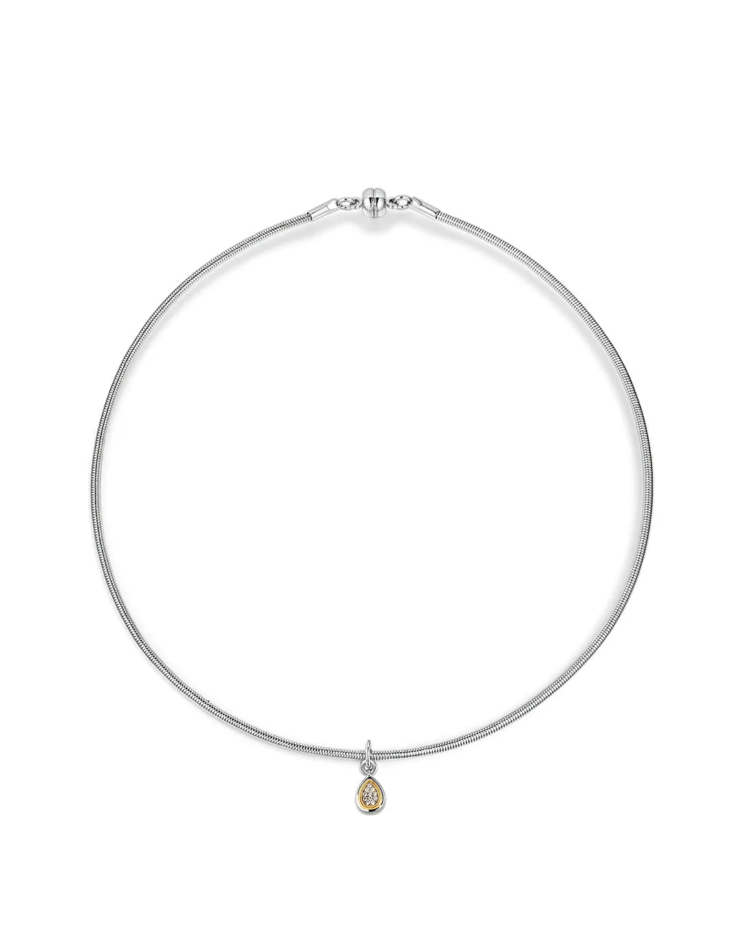 Pear Charm Snake Chain Necklace sold by Luv Aj product image thumbnail 2