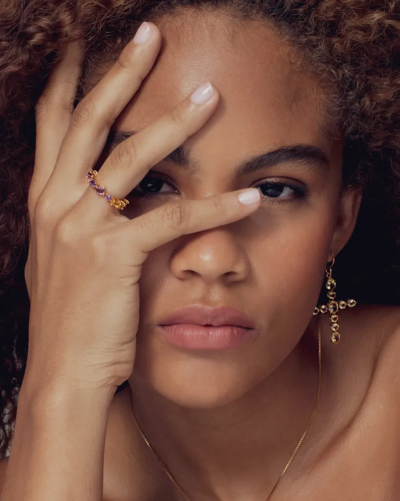 The Isabella Cross Earrings sold by Luv Aj product image thumbnail 5