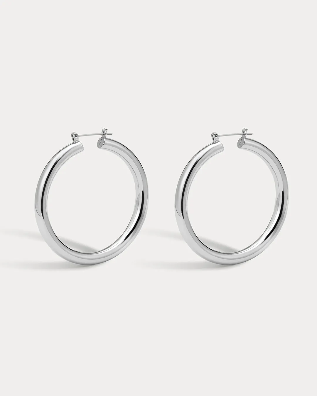 Amalfi Tube Hoops- Silver sold by Luv Aj