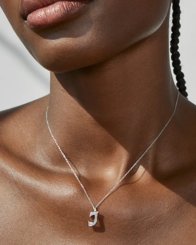 Pave Initial Necklace— Vintage sold by Luv Aj product image thumbnail 3