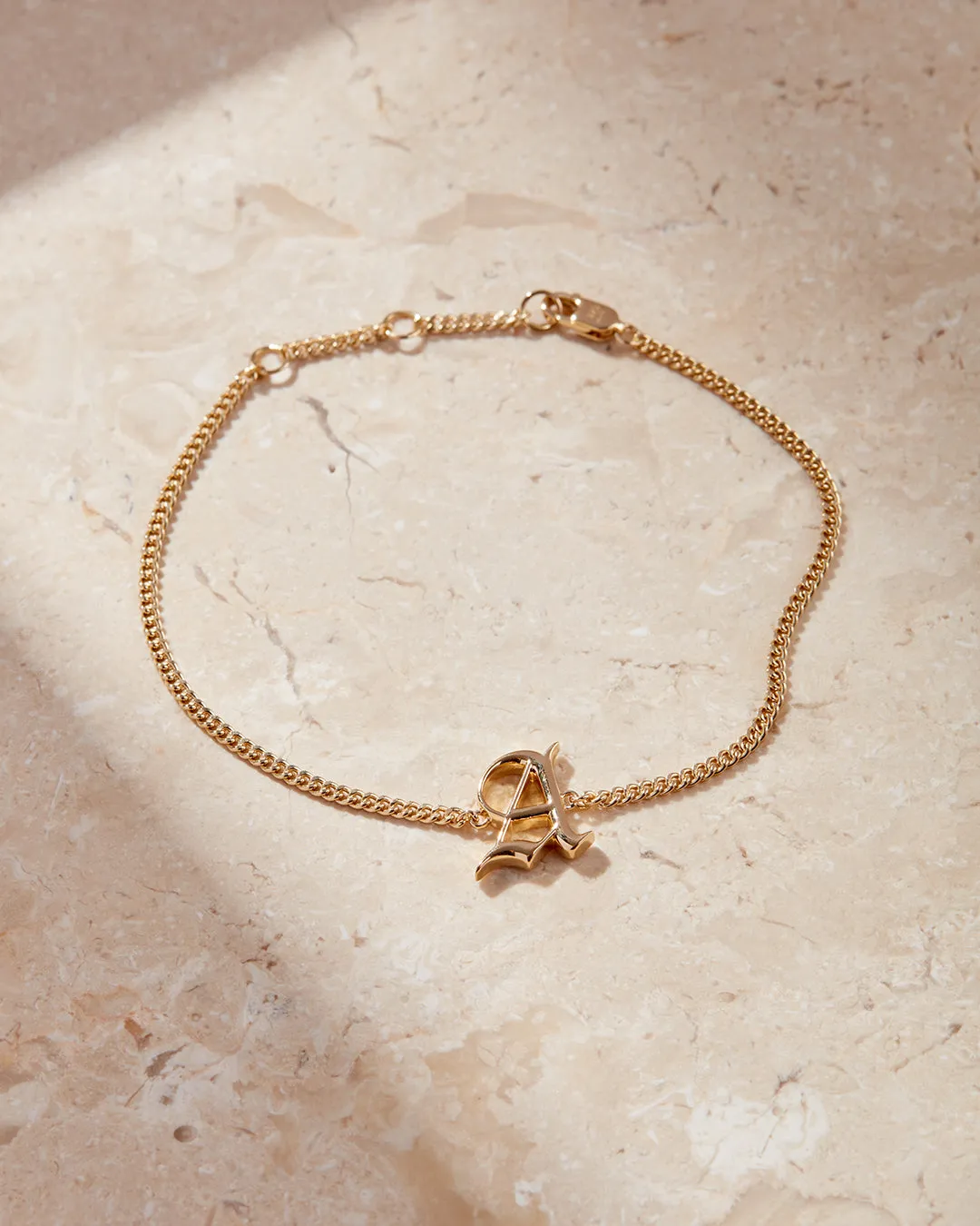 Initial Bracelet- Old English sold by Luv Aj