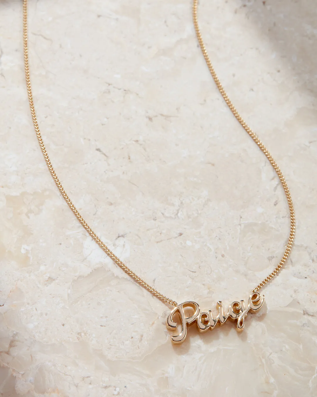 Cursive Nameplate Necklace sold by Luv Aj product image thumbnail 5