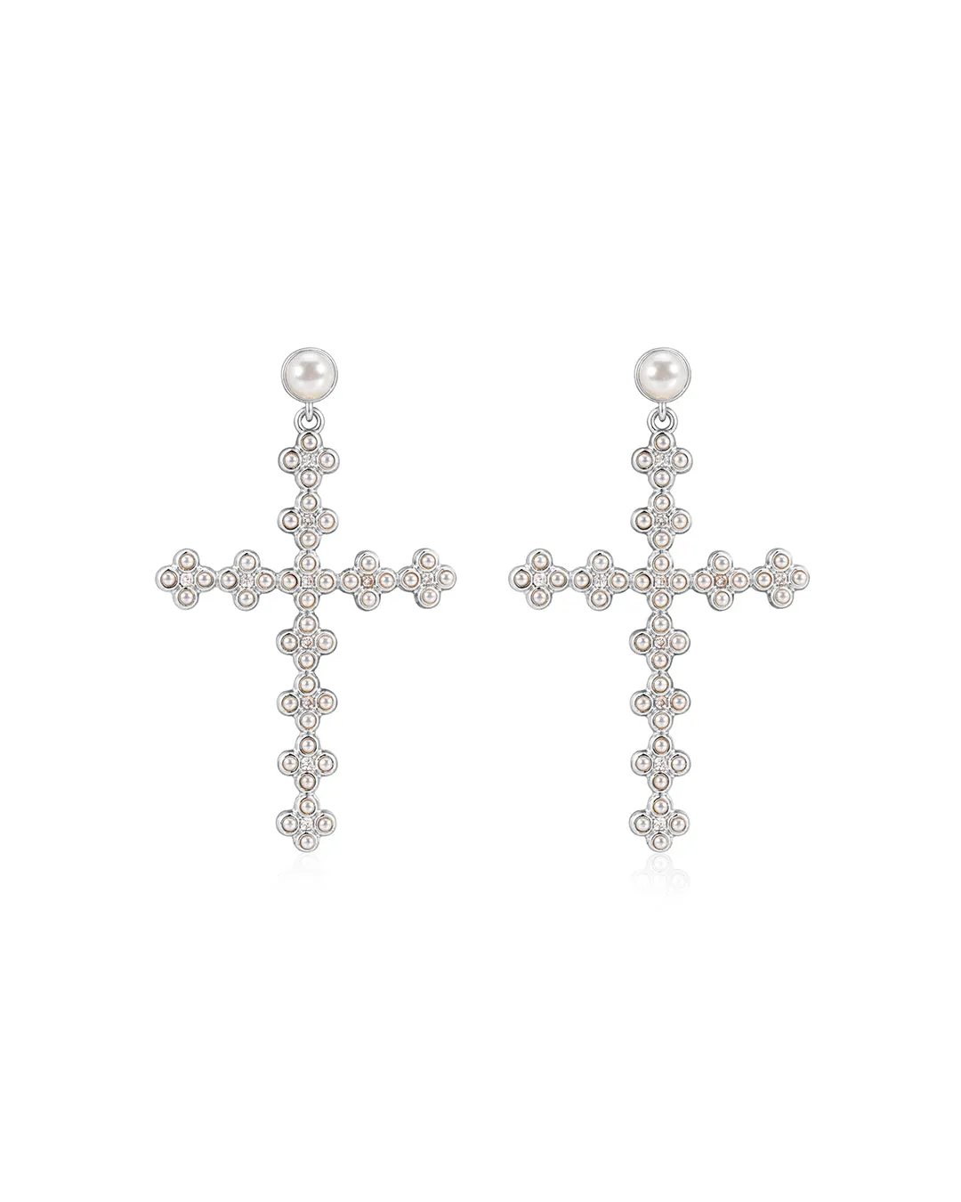 The Daisy Stud Cross Earrings sold by Luv Aj product image thumbnail 2