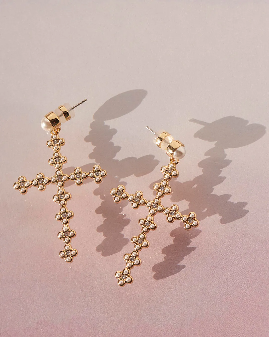 The Daisy Stud Cross Earrings sold by Luv Aj product image thumbnail 5