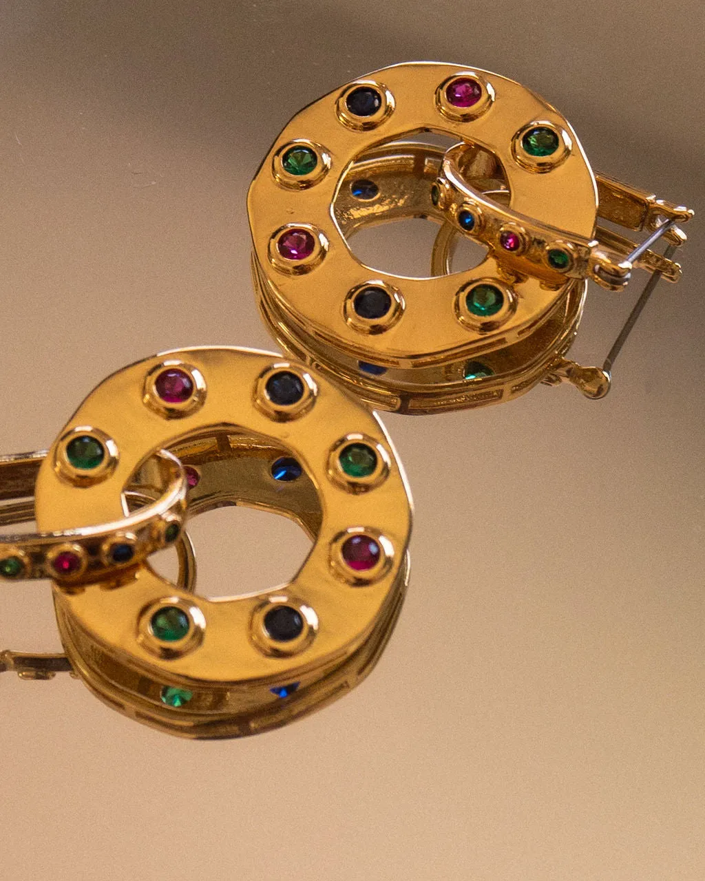 The Royale Stone Statement Earrings sold by Luv Aj product image thumbnail 4