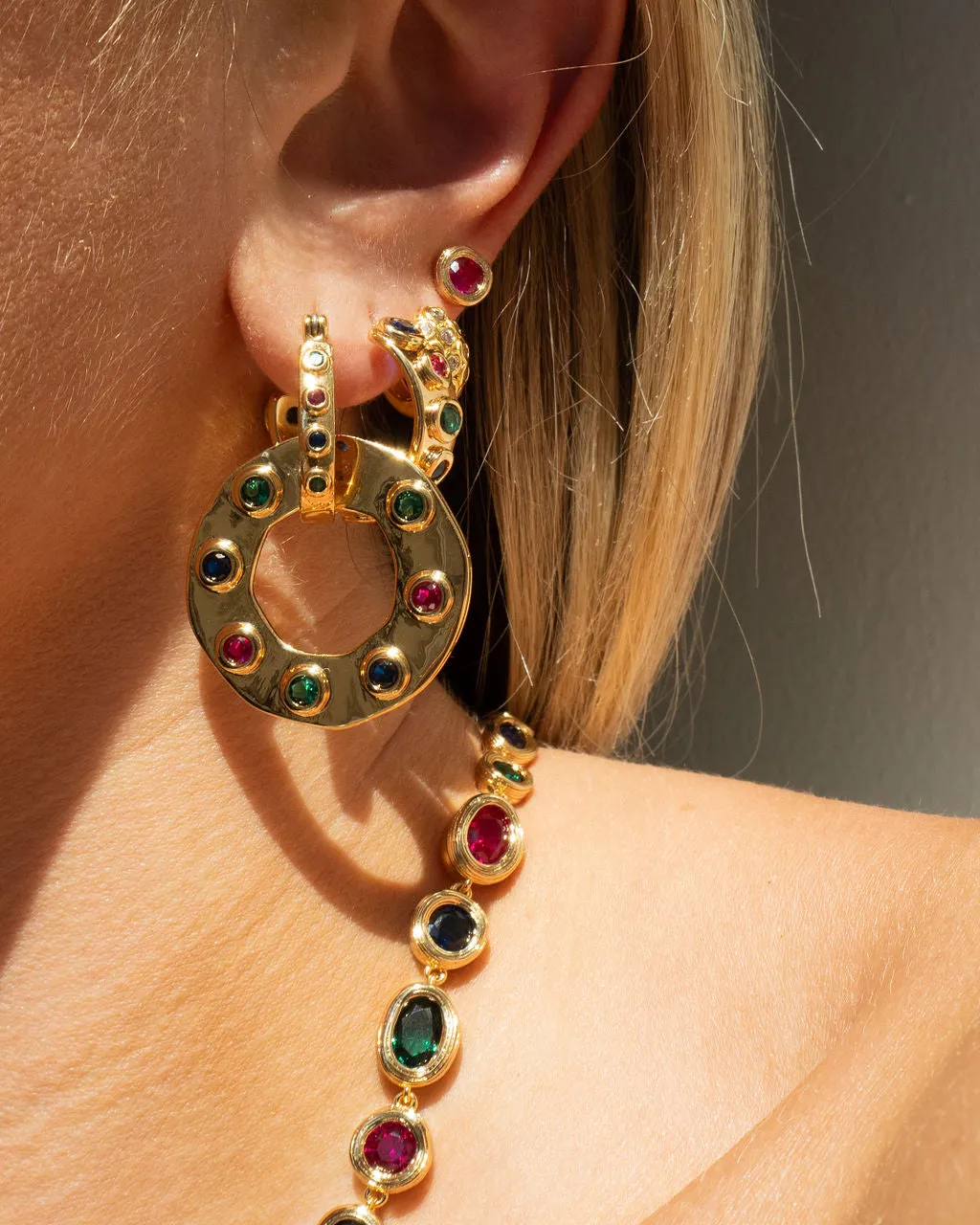 The Royale Stone Statement Earrings sold by Luv Aj product image thumbnail 5