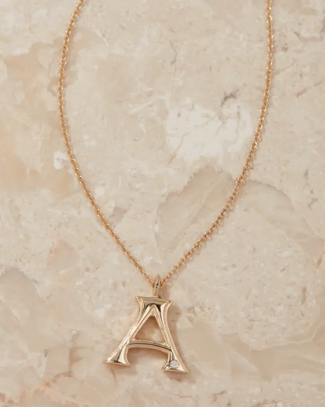 The Initial Charm Necklace [Vintage] sold by Luv Aj