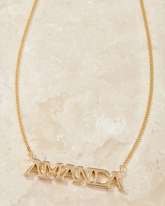 The Nameplate Necklace [Vintage] sold by Luv Aj