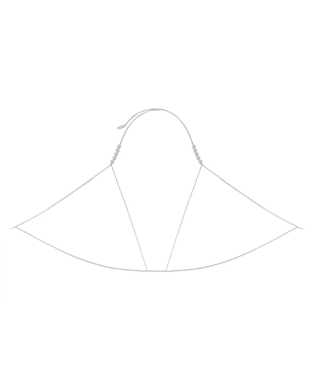 Rosette Chain Bra- Silver sold by Luv Aj