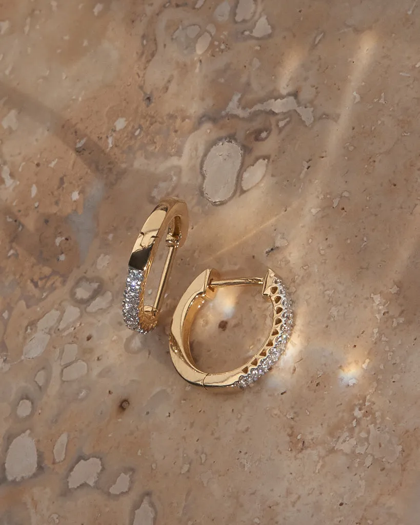 The Dreamy Diamond Hoops (11mm) sold by Luv Aj product image thumbnail 4