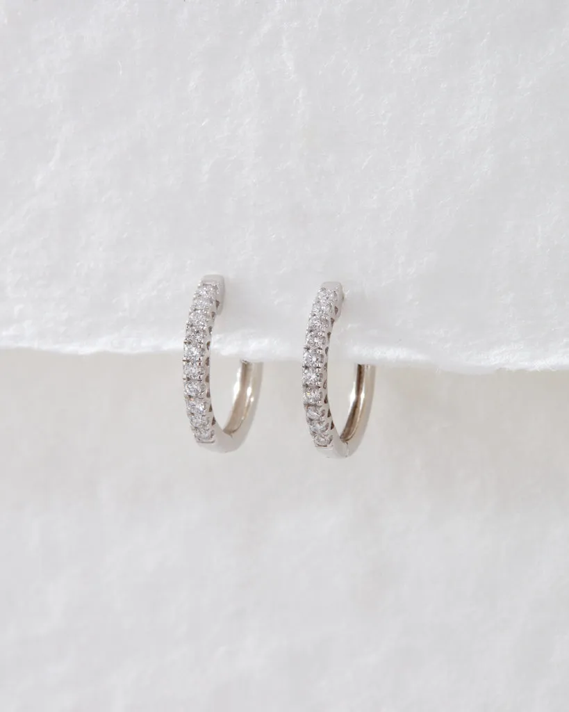 The Dreamy Diamond Hoops (11mm) sold by Luv Aj product image thumbnail 3