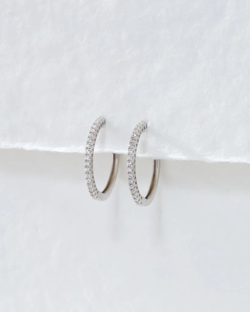 The Dreamy Diamond Hoops (18mm) sold by Luv Aj product image thumbnail 3