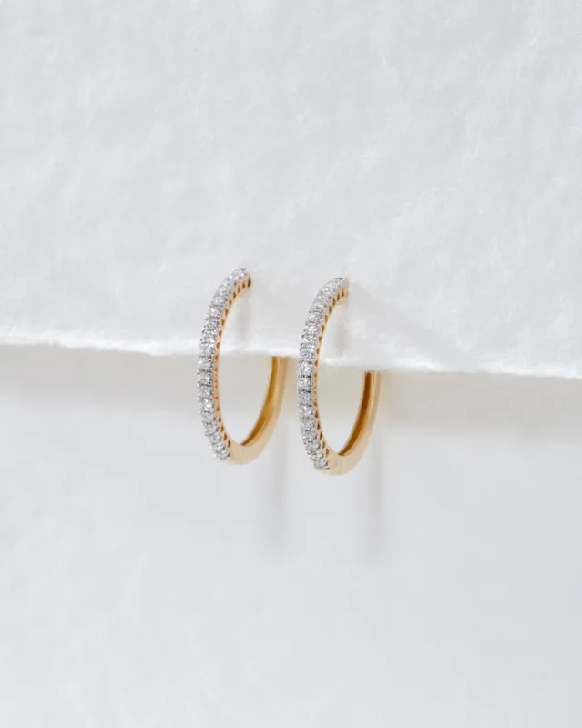 The Dreamy Diamond Hoops (18mm) made by Luv Aj