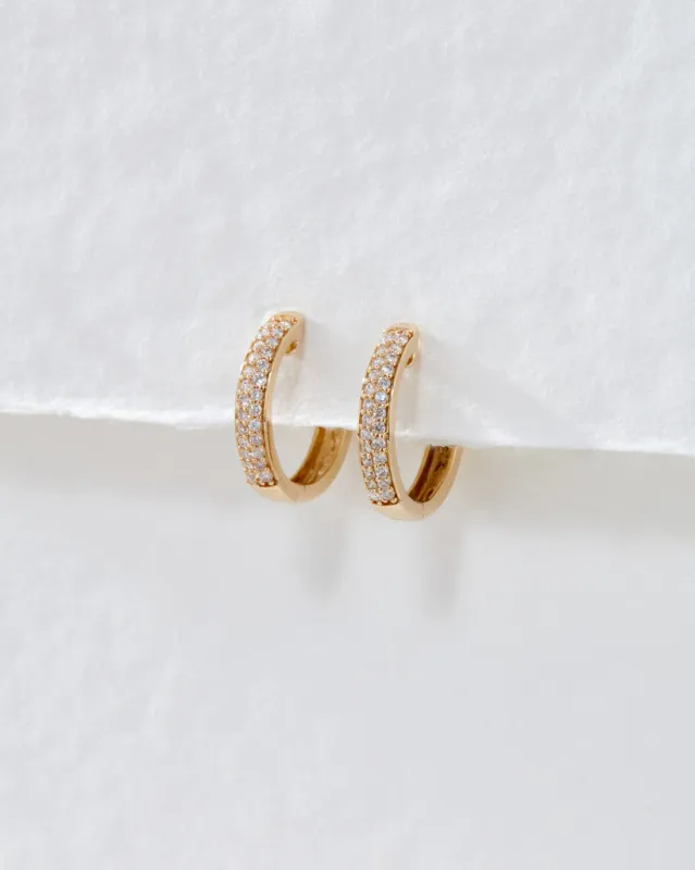 The Super Shimmer Diamond Hoops (16.5mm) sold by Luv Aj