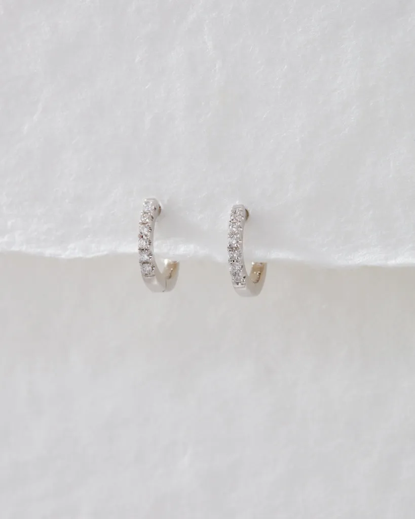 The Tiniest Diamond Huggies sold by Luv Aj product image thumbnail 3