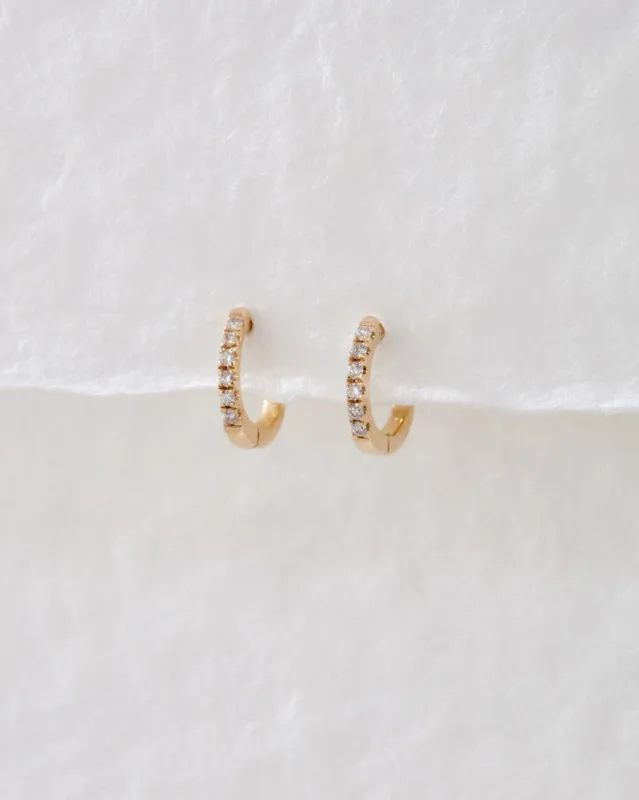 The Tiniest Diamond Huggies sold by Luv Aj