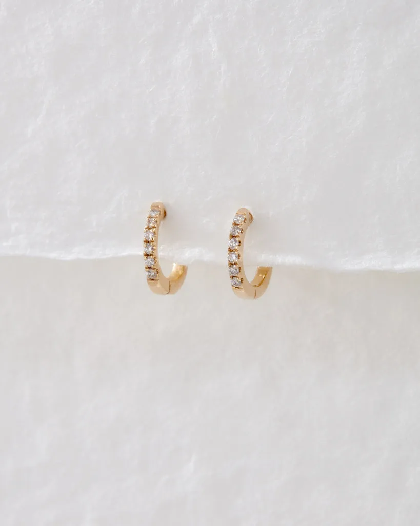 The Tiniest Diamond Huggies sold by Luv Aj