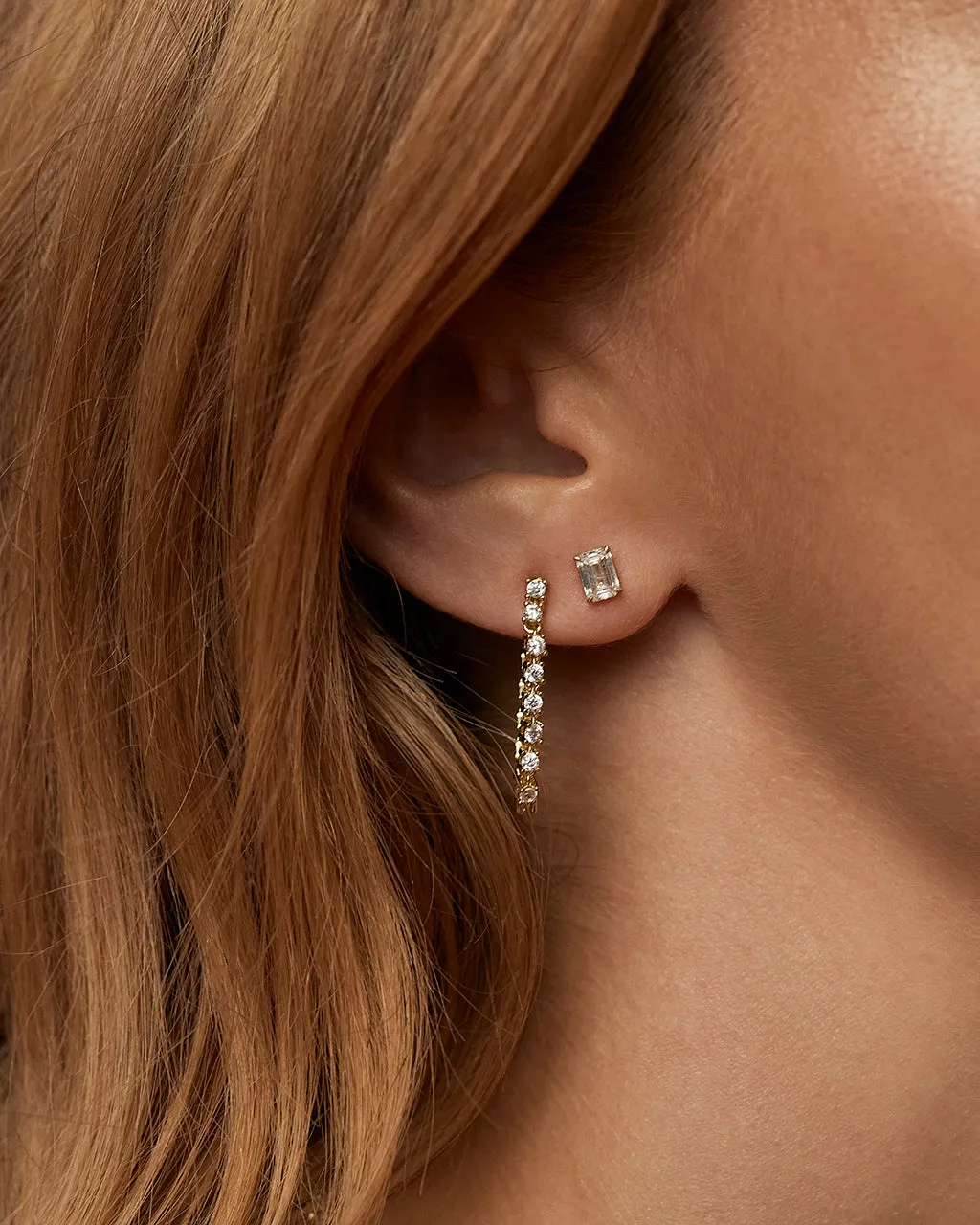 The Ultimate Emerald Solitaire Studs sold by Luv Aj product image thumbnail 4