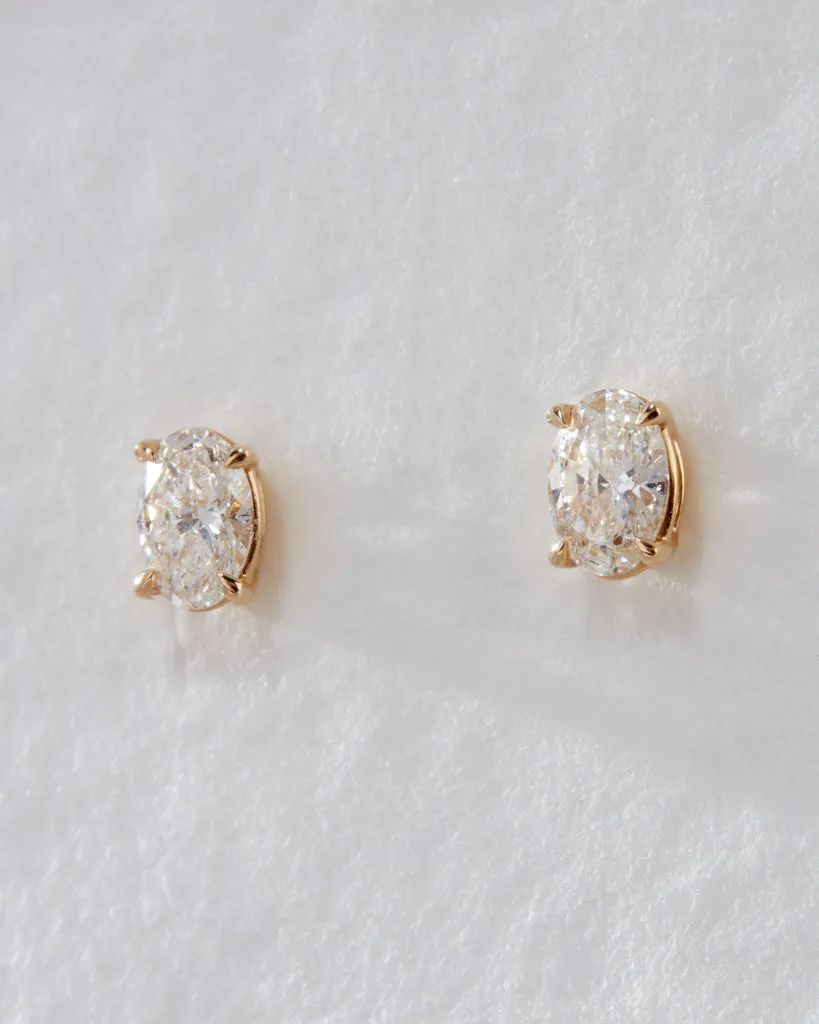 The Ultimate Oval Solitaire Studs sold by Luv Aj product image thumbnail 3