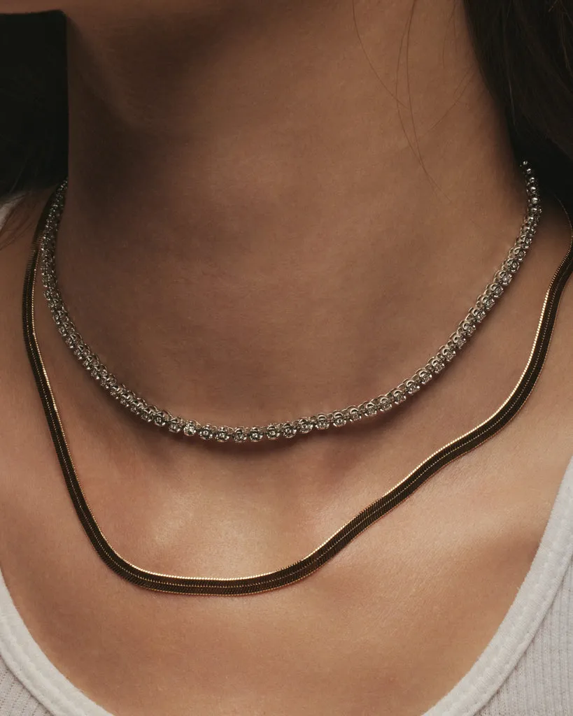 The Classique Herringbone Chain- Gold sold by Luv Aj product image thumbnail 5
