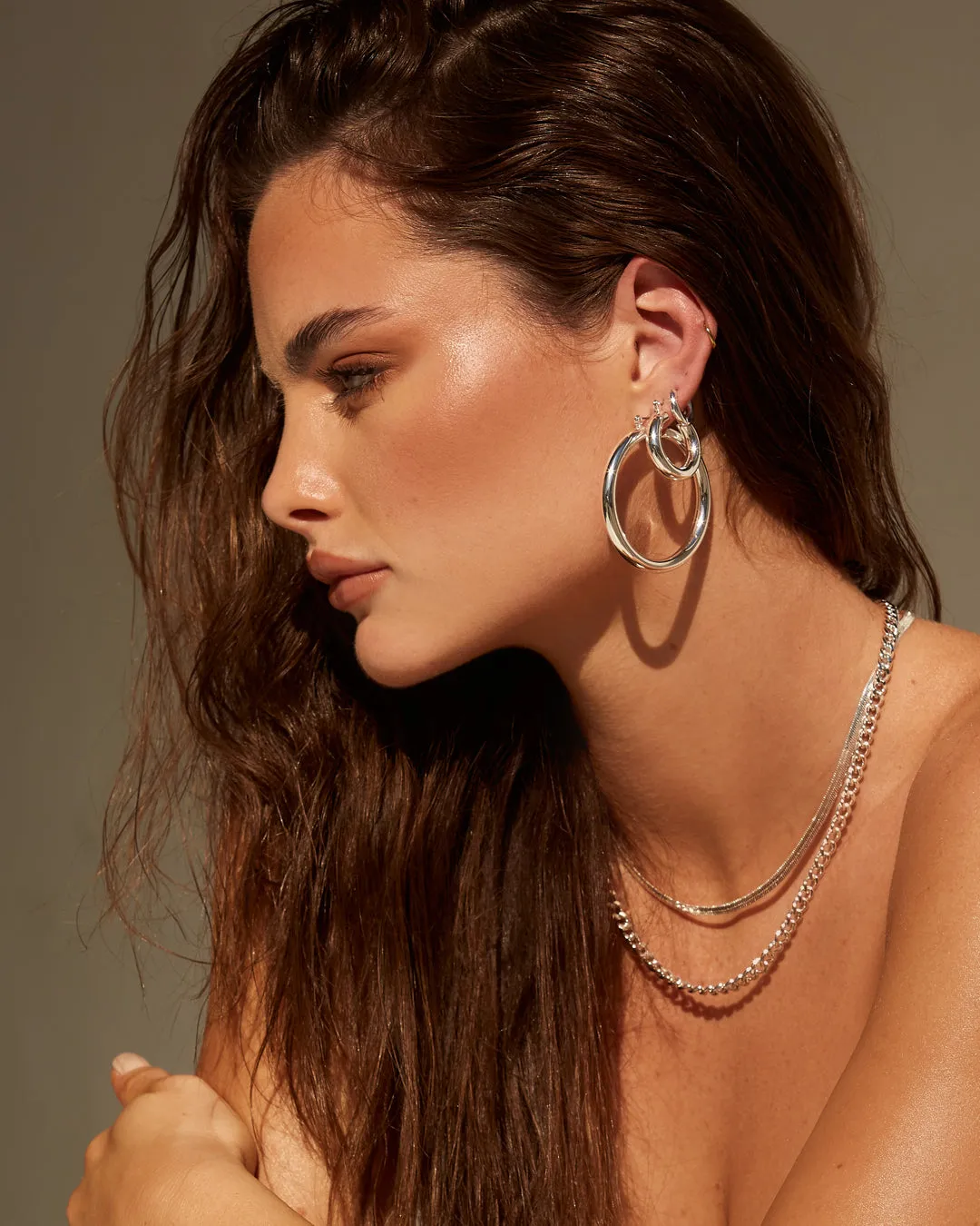 The Classique Herringbone Chain- Silver (Ships Late April) sold by Luv Aj product image thumbnail 2