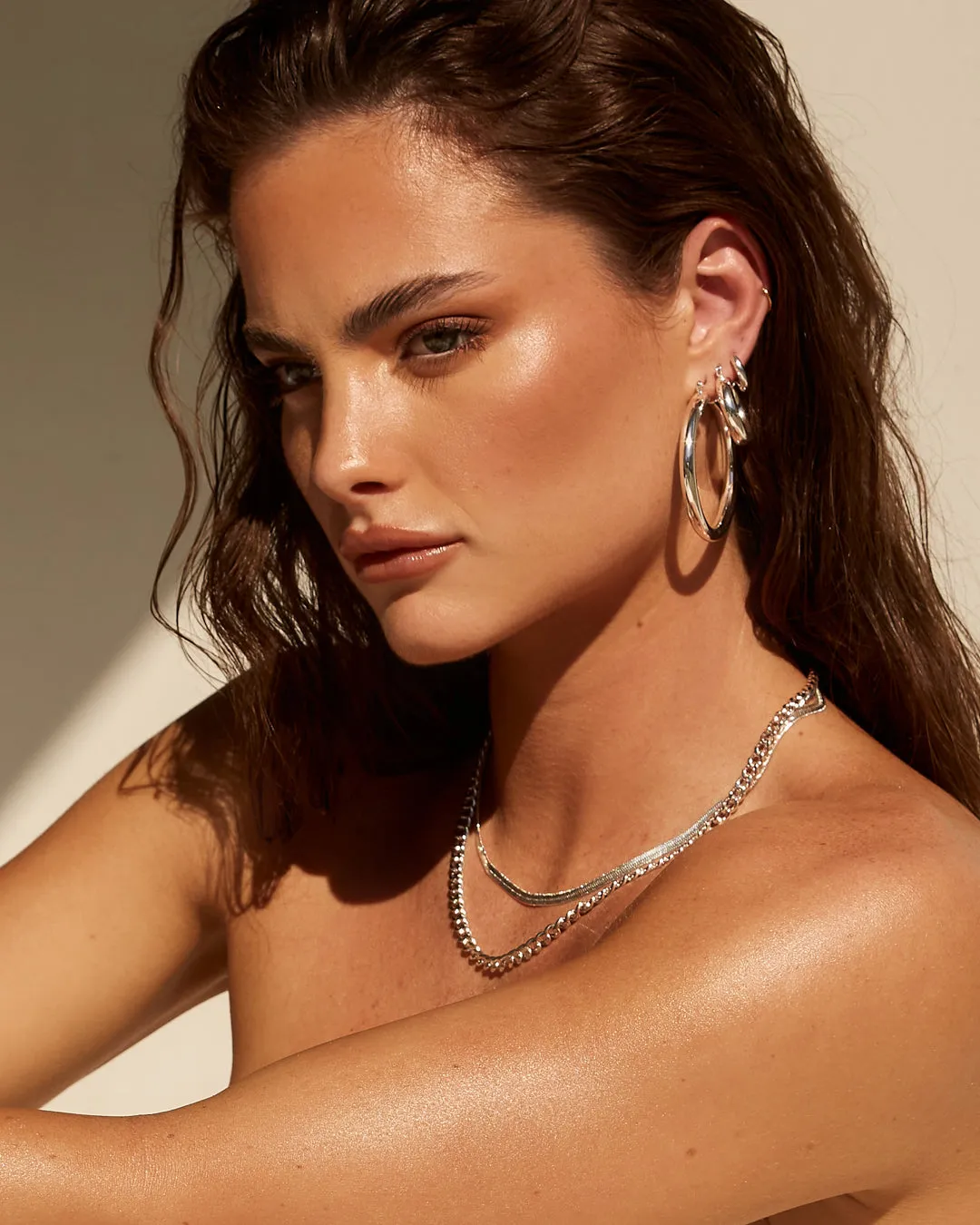 The Classique Herringbone Chain- Silver (Ships Late April) sold by Luv Aj product image thumbnail 4