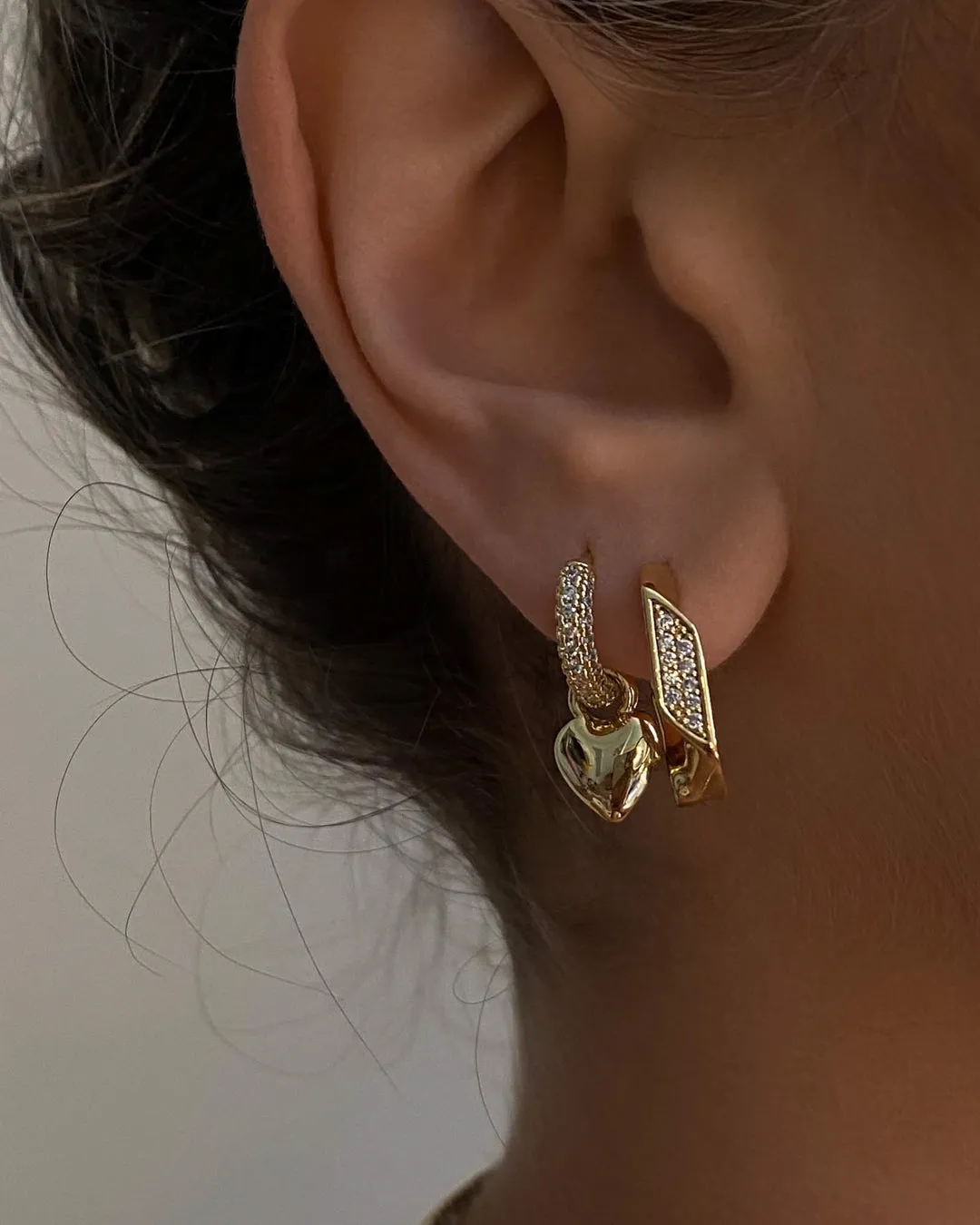 Puffy Heart Huggies- Silver sold by Luv Aj product image thumbnail 3