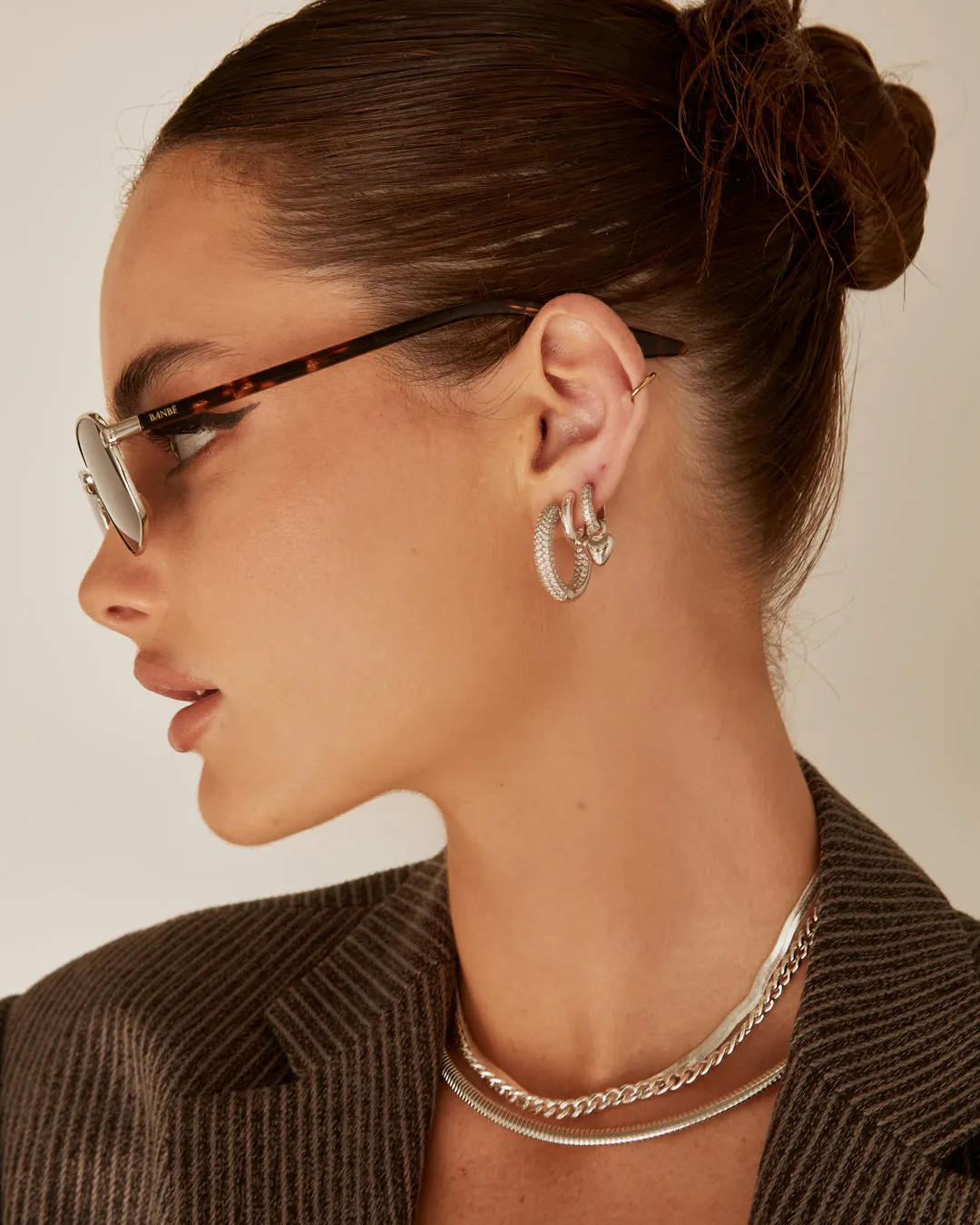 Puffy Heart Huggies- Silver sold by Luv Aj product image thumbnail 5