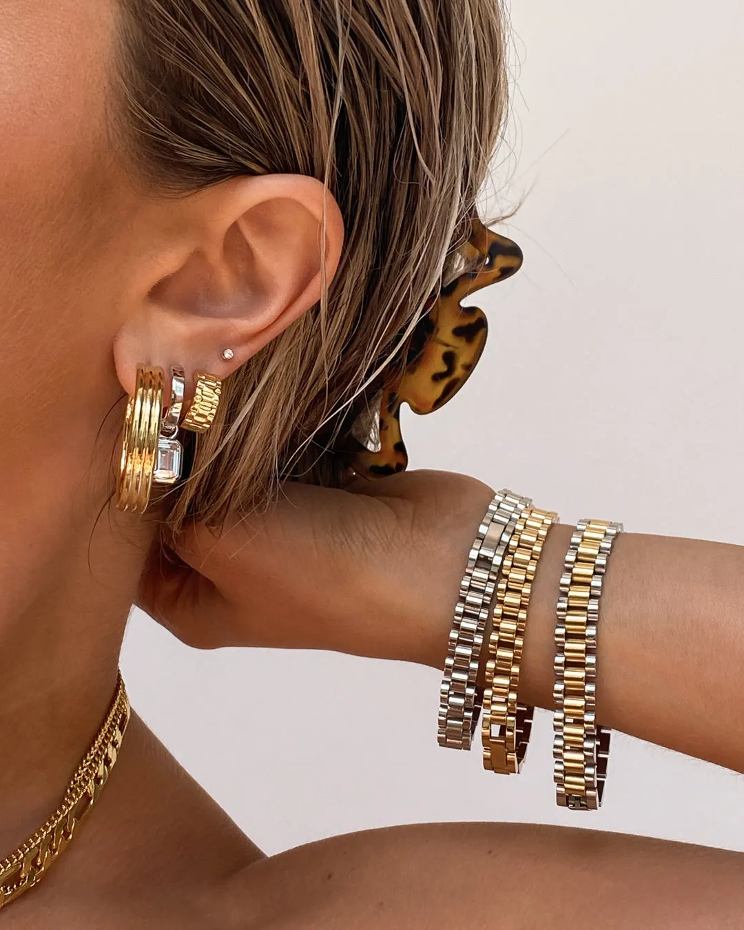 Timepiece Bracelet- Gold sold by Luv Aj product image thumbnail 2