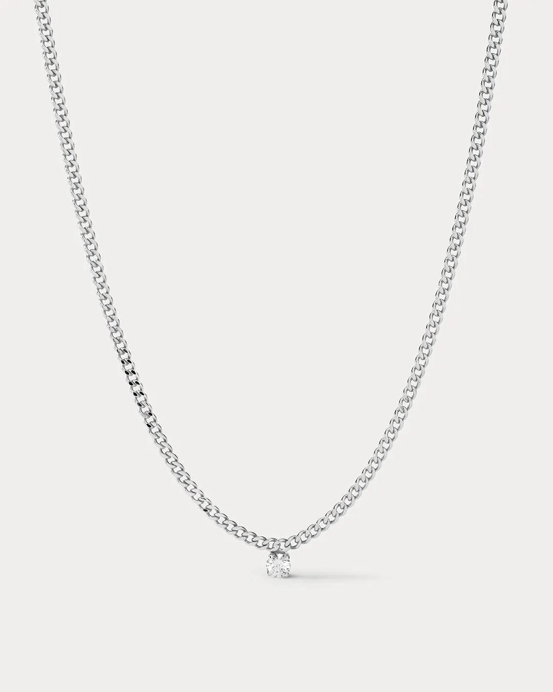 Bardot Stud Charm Necklace- Silver (Ships Early May) sold by Luv Aj
