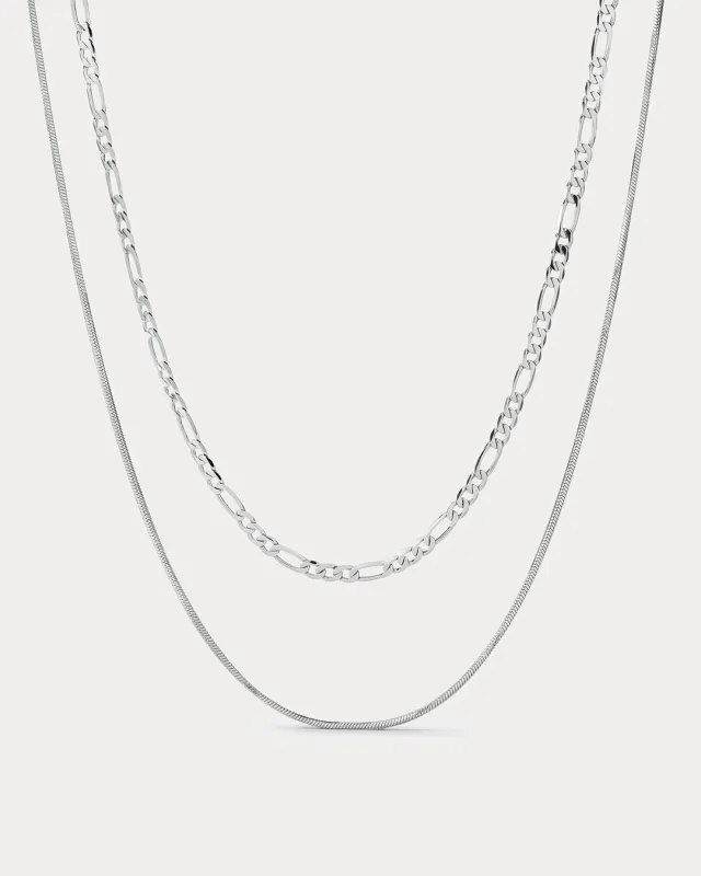 Cecilia Chain Necklace- Silver sold by Luv Aj