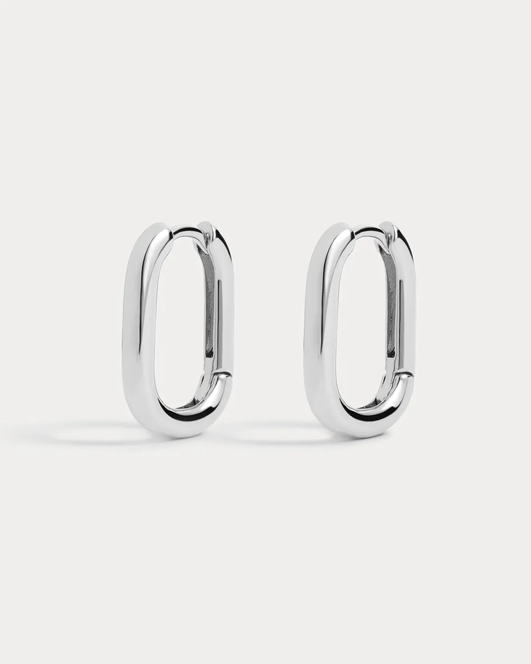 Chain Link Huggies- Silver sold by Luv Aj