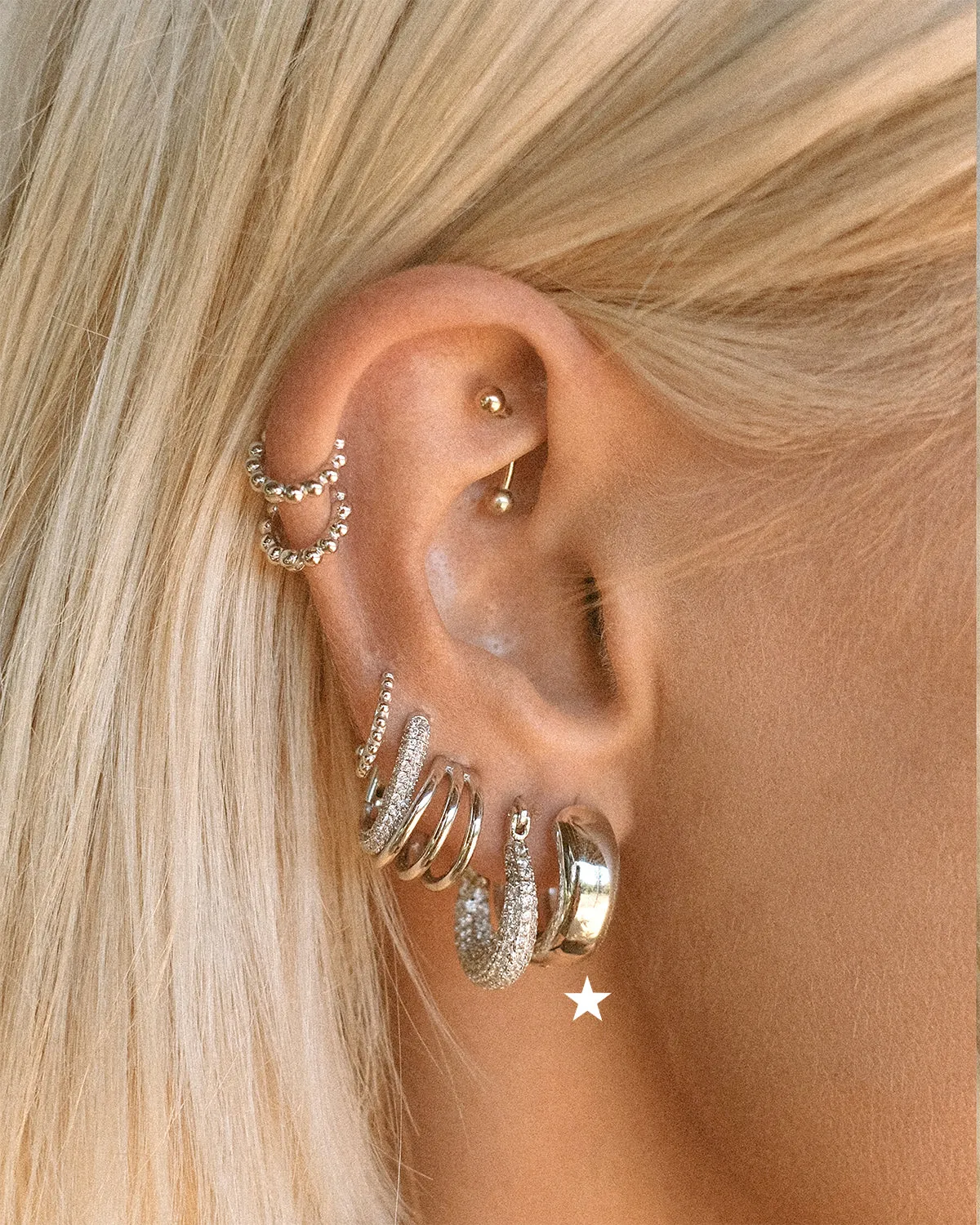 Monaco Huggies- Silver sold by Luv Aj product image thumbnail 2