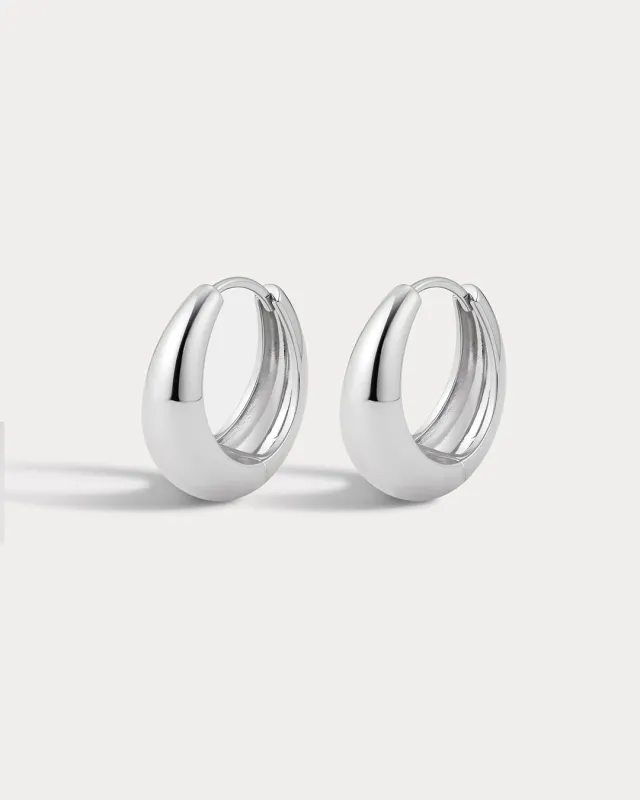 Marbella Hoops- Silver (Ships Early January) sold by Luv Aj