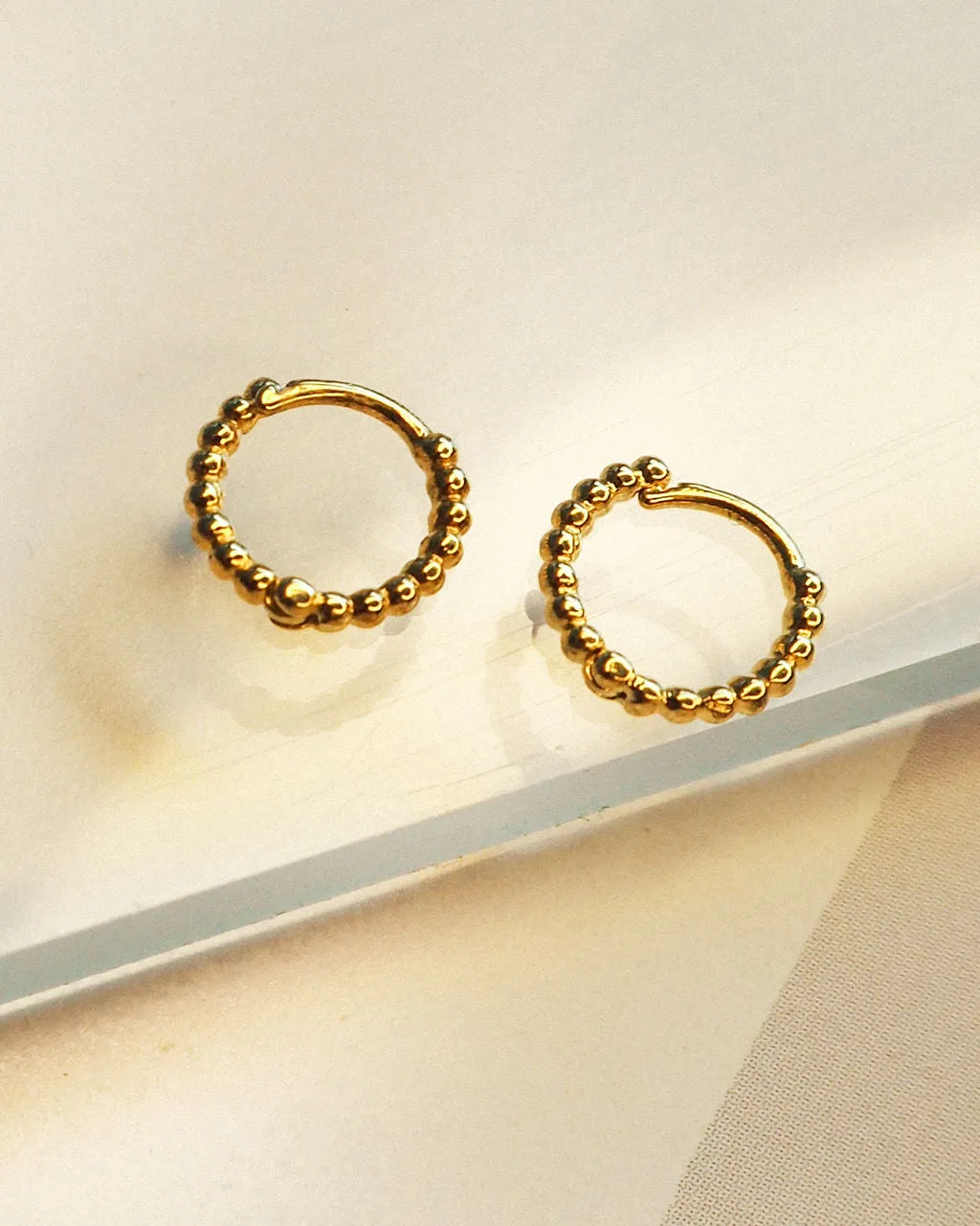 Mini Continuous Beaded Huggies- Gold (Ships Mid January) sold by Luv Aj product image thumbnail 2