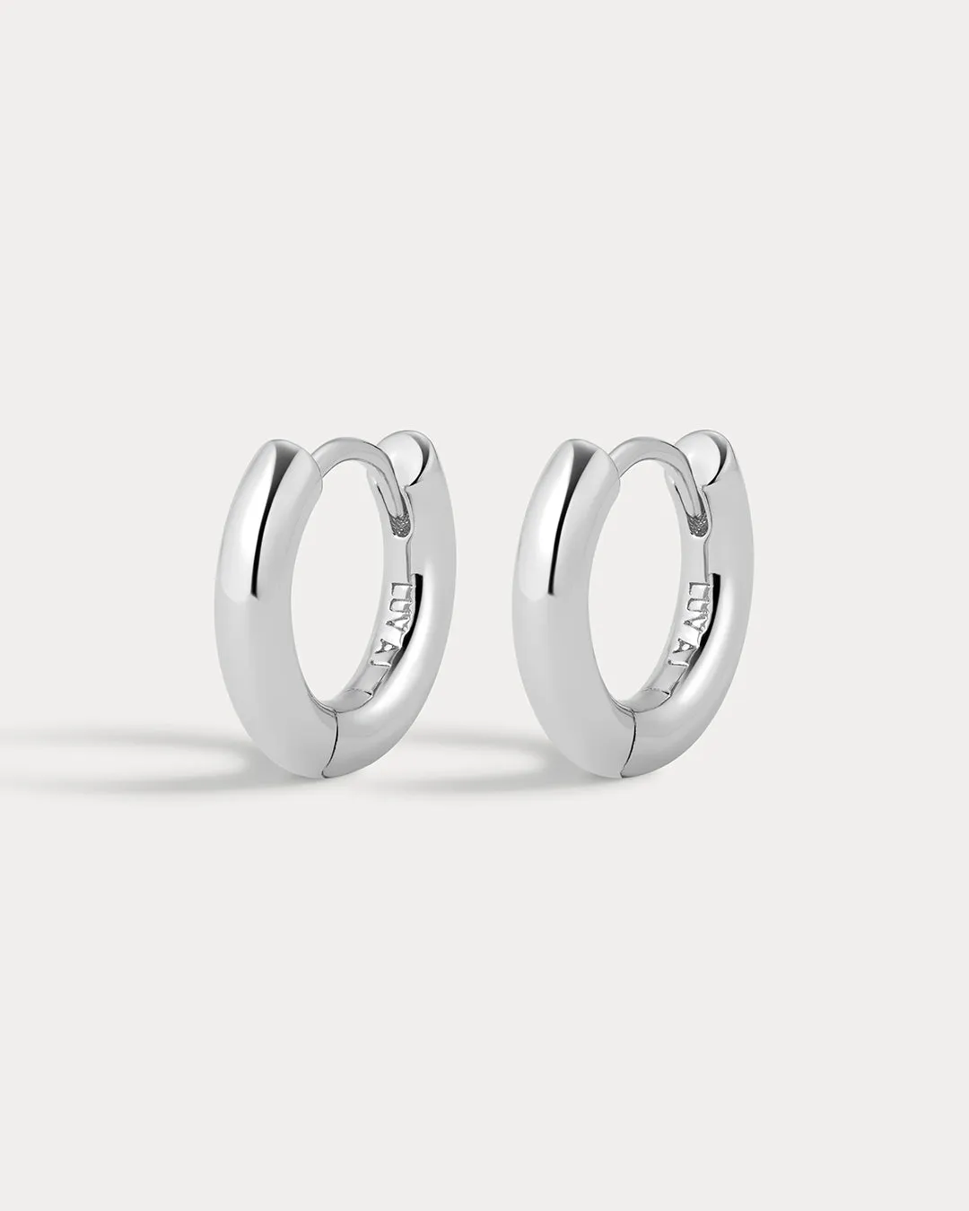 Plain Amalfi Huggies- Silver sold by Luv Aj