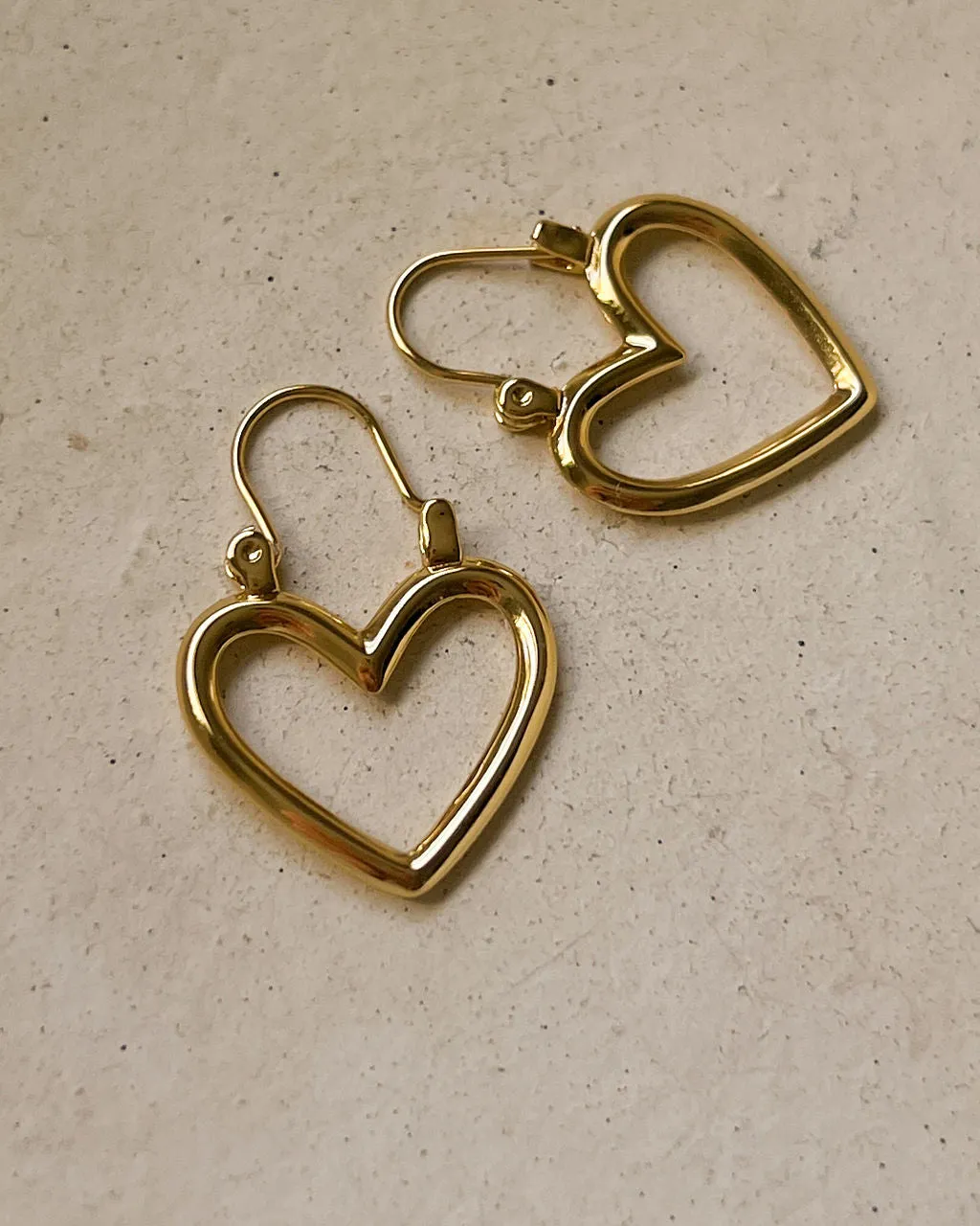 Mini Heartbreaker Hoops- Gold sold by Luv Aj product image thumbnail 3