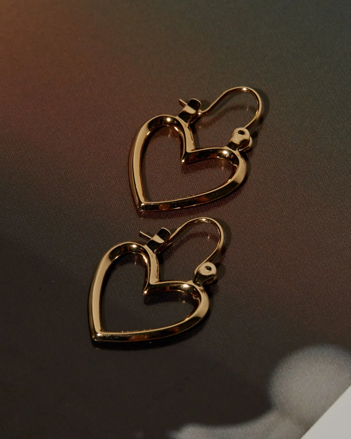 Mini Heartbreaker Hoops- Gold sold by Luv Aj product image thumbnail 4