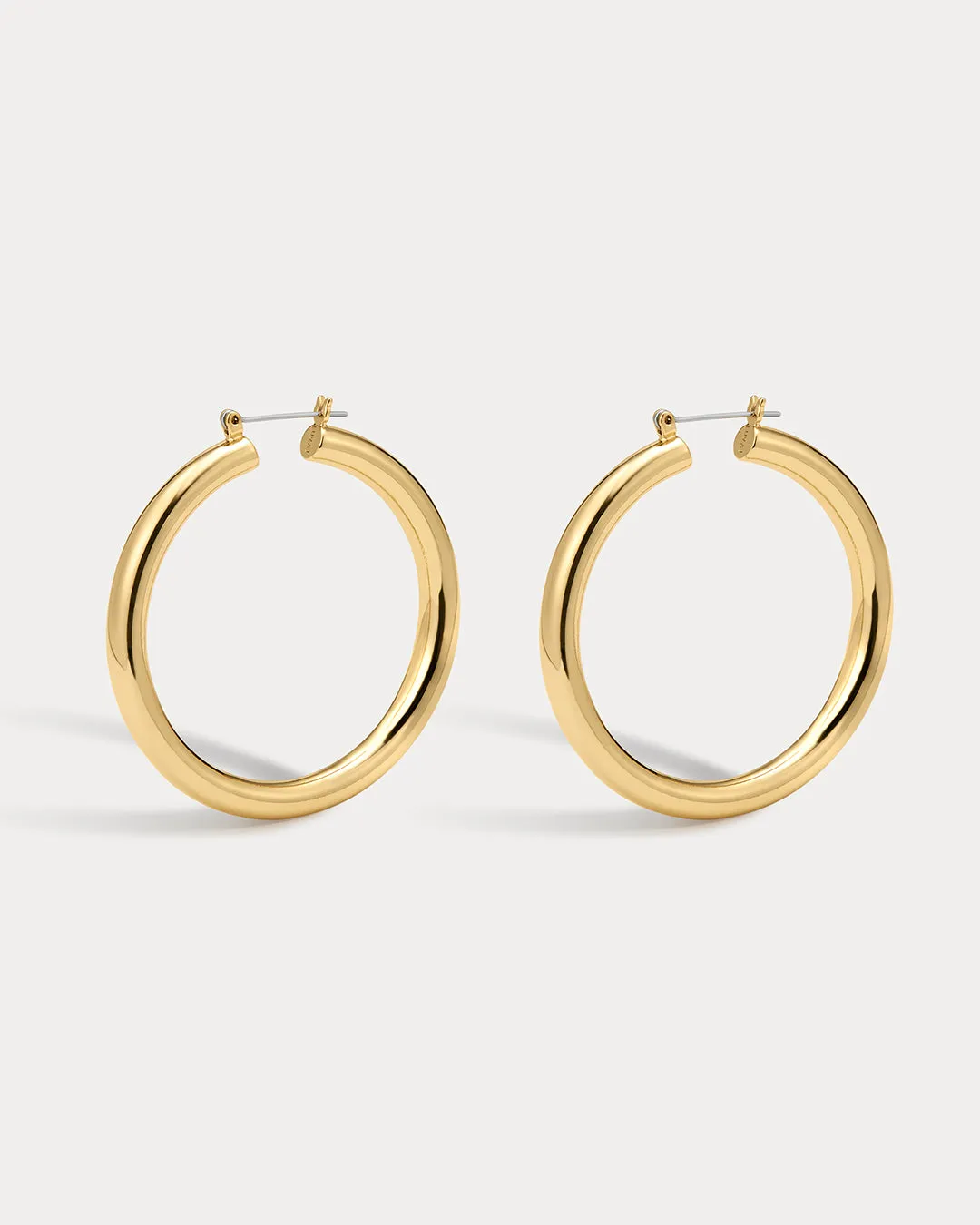 Amalfi Tube Hoops- Gold sold by Luv Aj