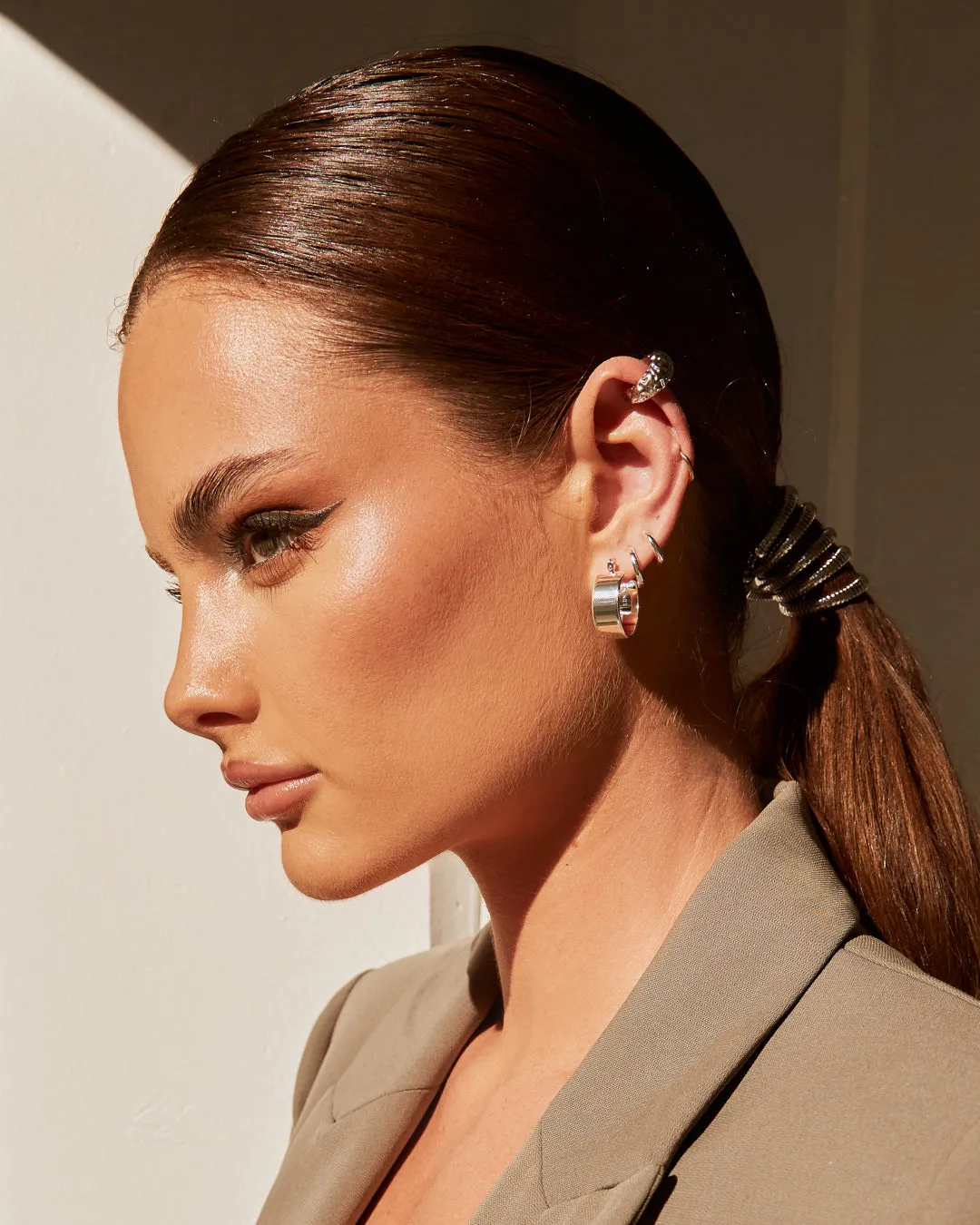 Positano Hoops- Silver sold by Luv Aj product image thumbnail 5