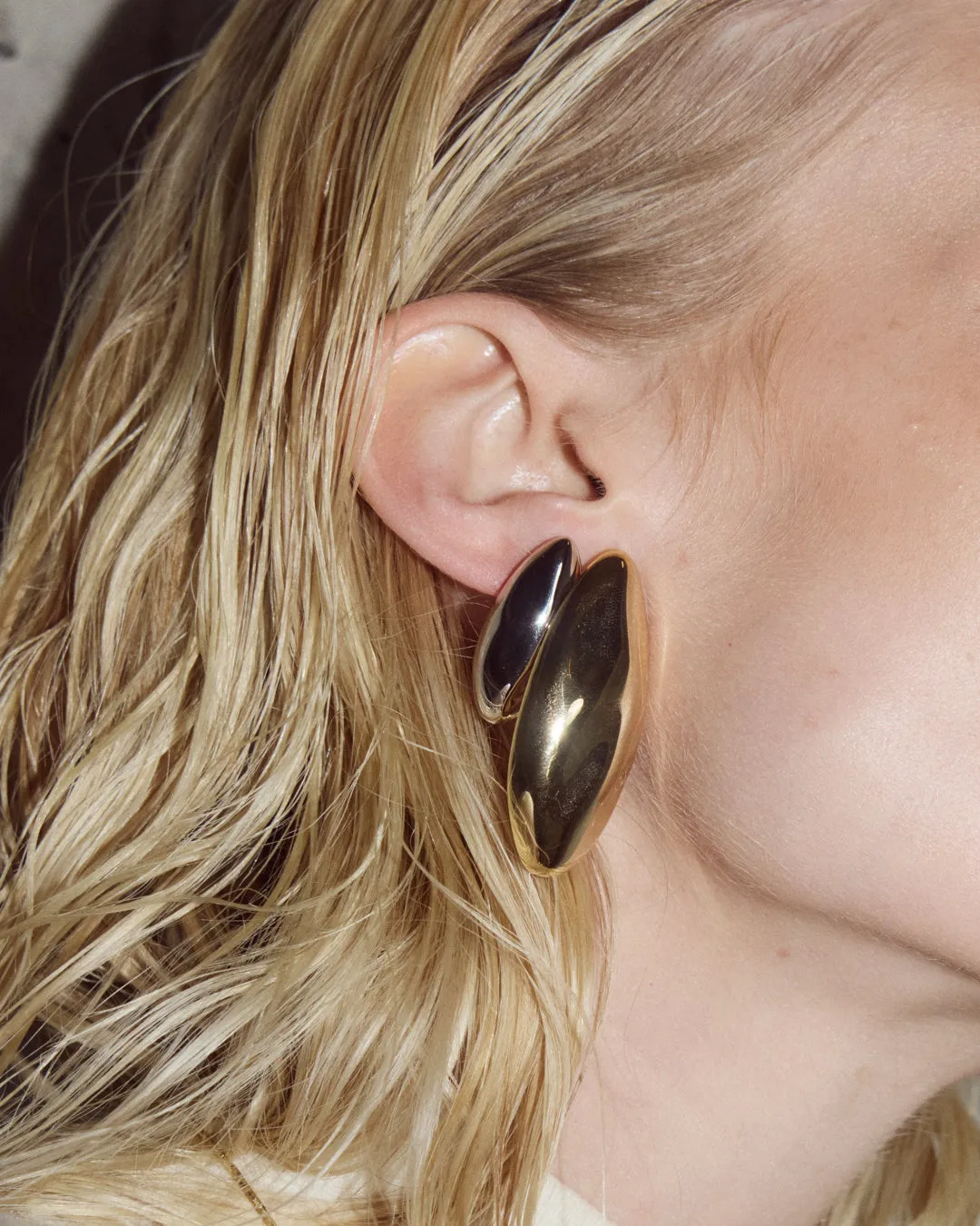 The XL Chrome Orb Studs sold by Luv Aj product image thumbnail 3