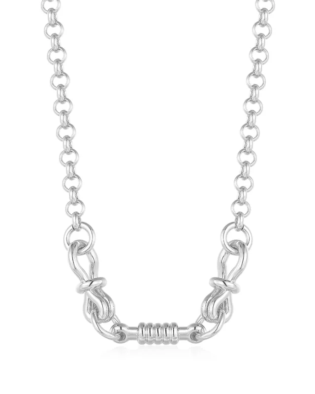 Horsebit Necklace- Silver made by Luv Aj