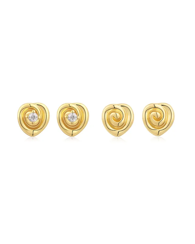 The Coquille Studs Set sold by Luv Aj