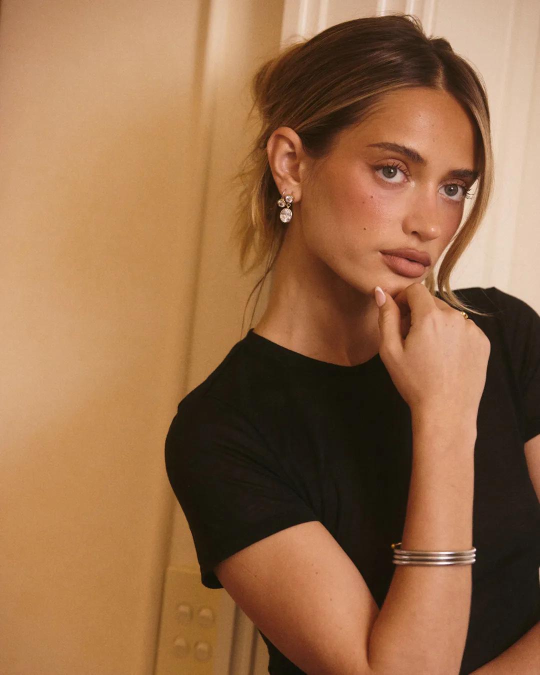 The Marais Drop Studs- Silver (Ships Late April) sold by Luv Aj product image thumbnail 3