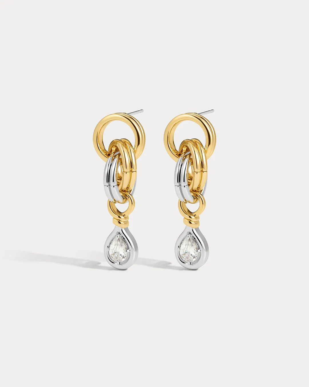 The Georgia Stone Twisted Studs- Gold sold by Luv Aj