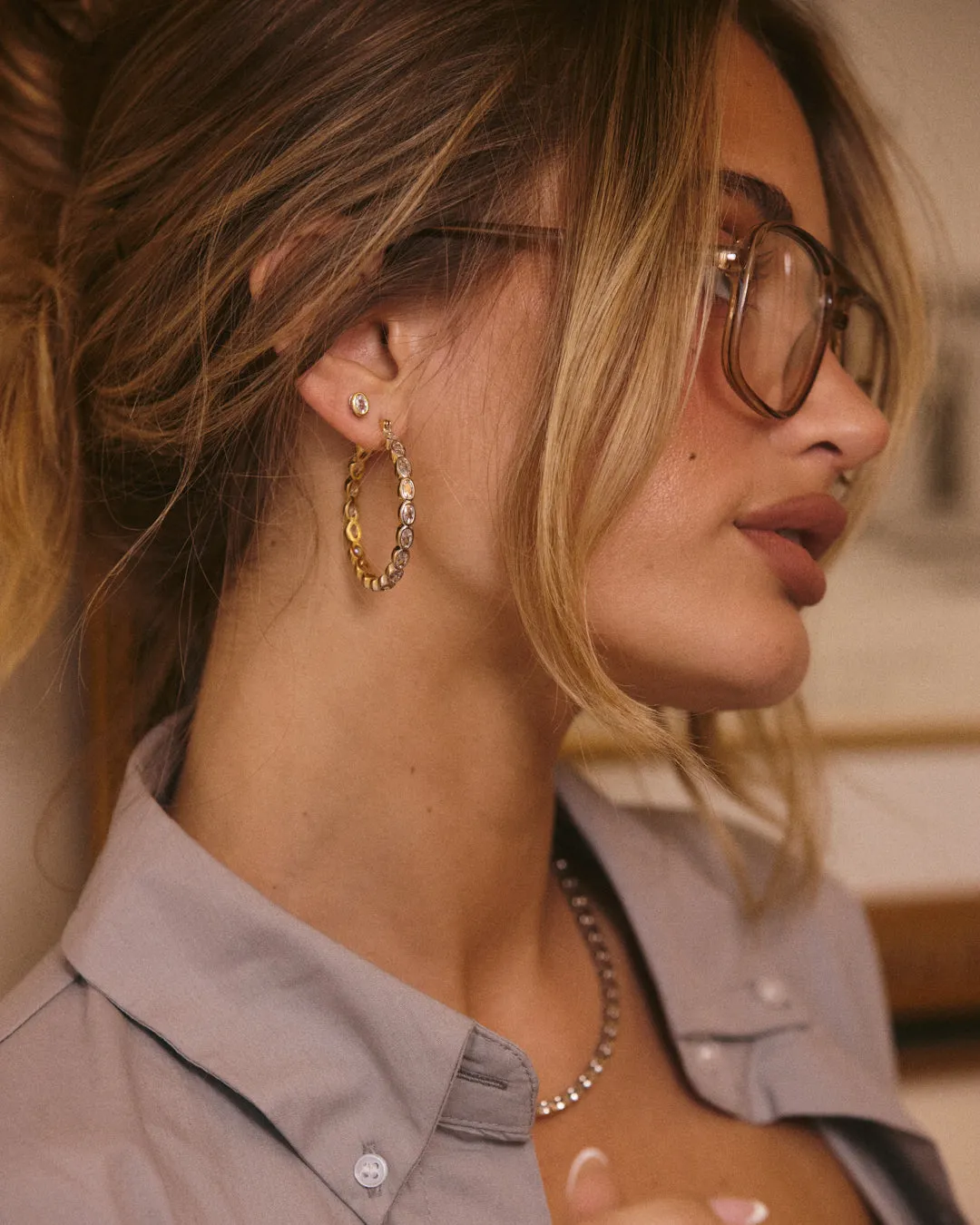 The Palais Eternity Hoops-Gold sold by Luv Aj product image thumbnail 4