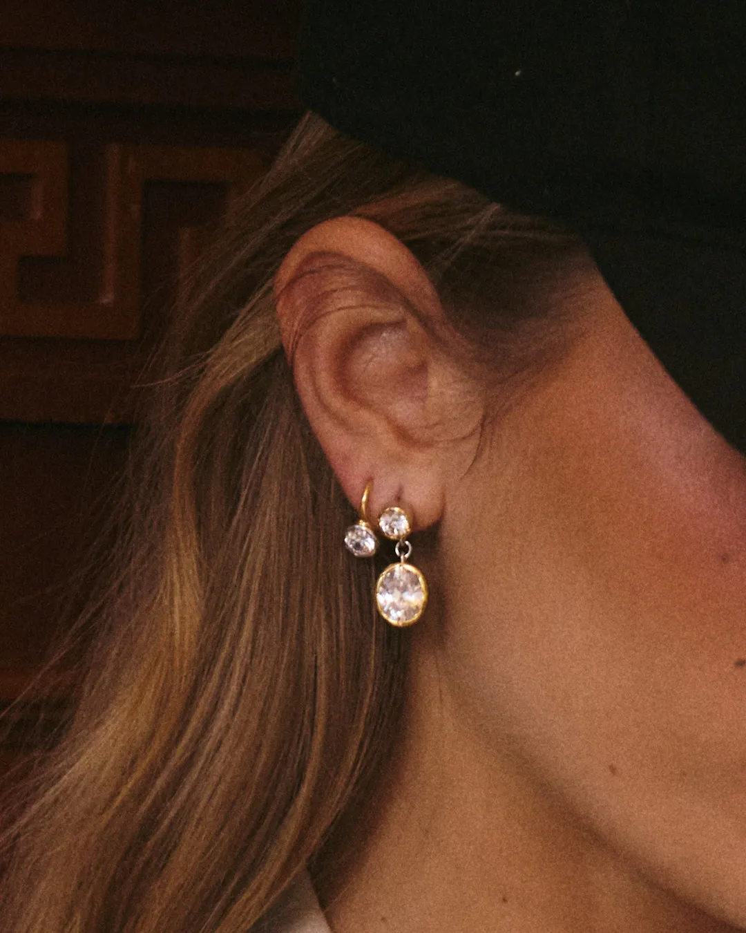 The Marais Drop Studs-Gold (Ships Late April) sold by Luv Aj product image thumbnail 3