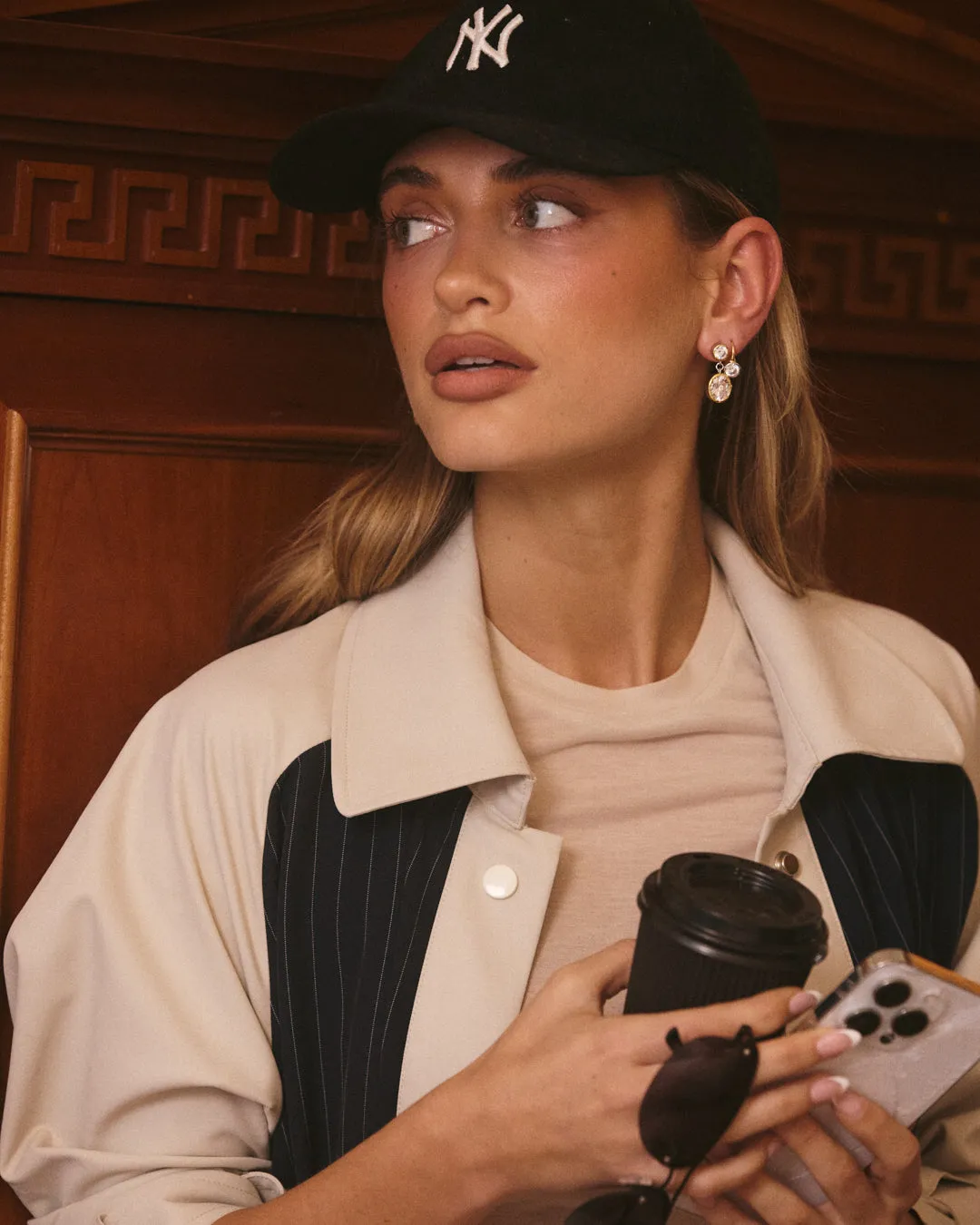 The Marais Drop Studs-Gold (Ships Late April) sold by Luv Aj product image thumbnail 4