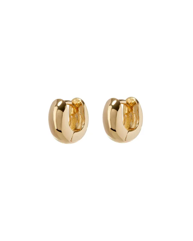 Mini Mirabella Huggies (9mm)- Gold made by Luv Aj